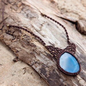 Naszyjnik z plastrem agatu