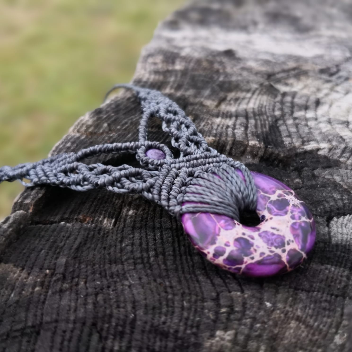 Naszyjnik jaspis donut - obrazek 5