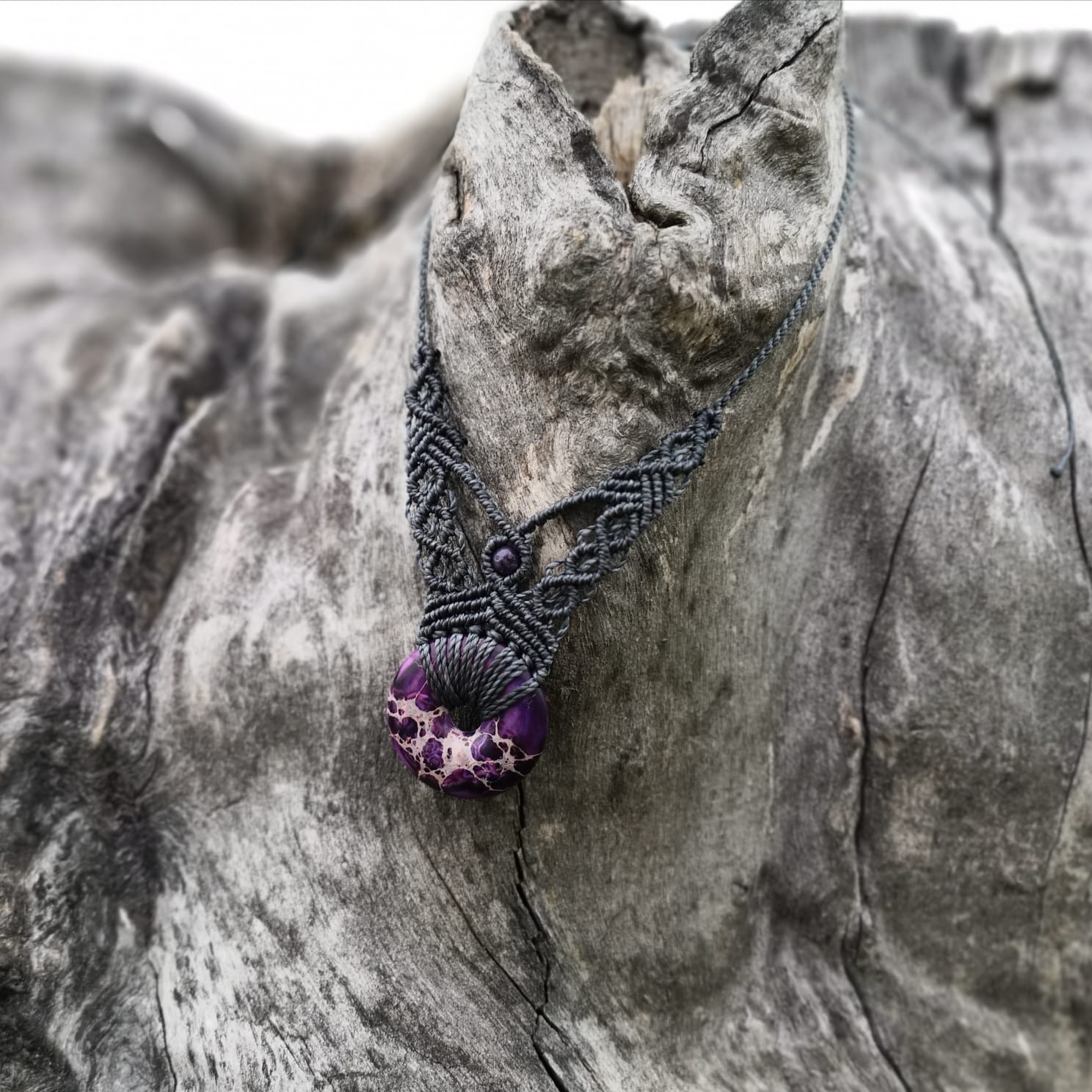 Naszyjnik jaspis donut - obrazek 7